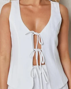 Adi Dallis Tie Front Vest