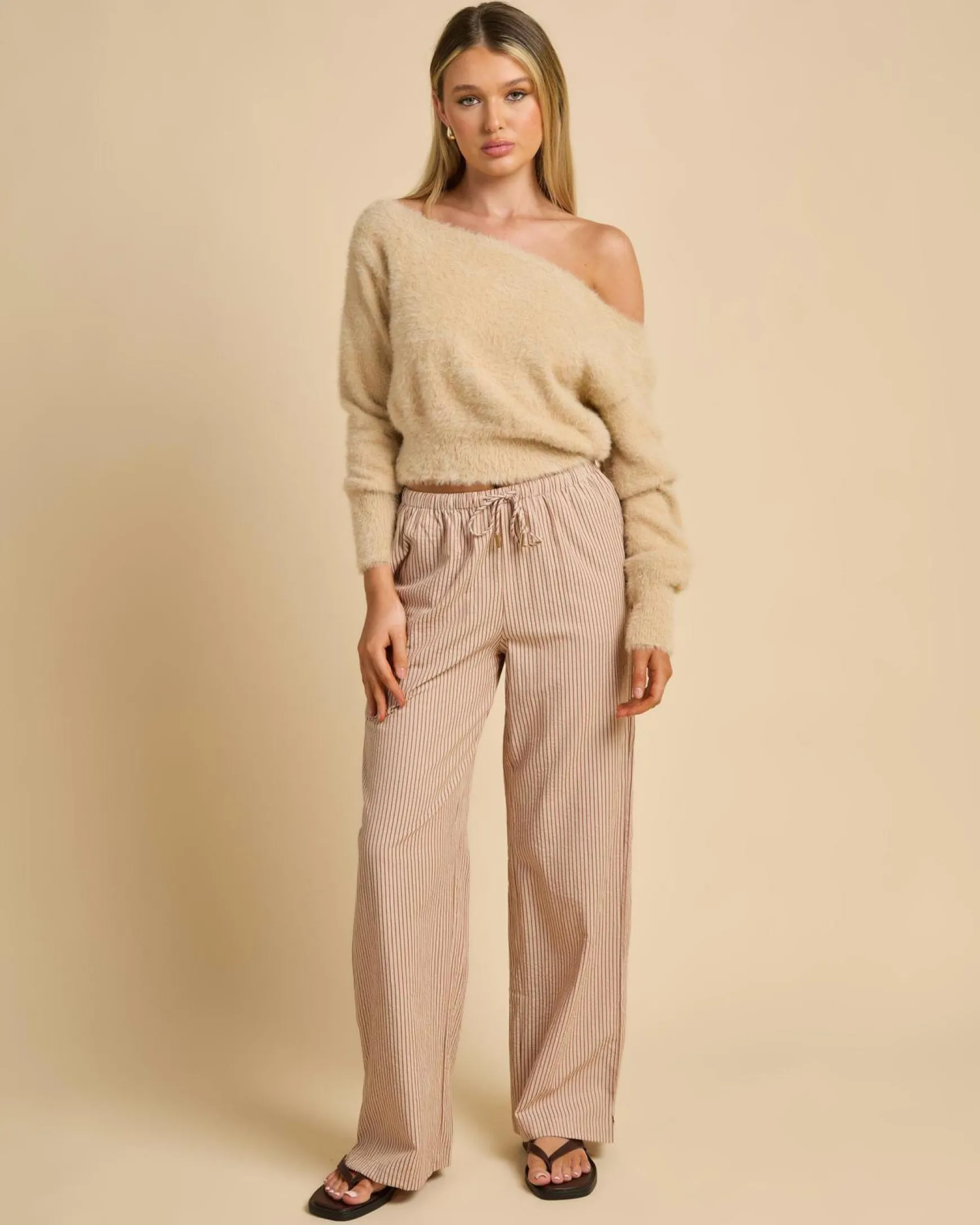 Adia Off Shoulder Knit Jumper