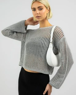 Alexa Crochet Long Sleeve Top