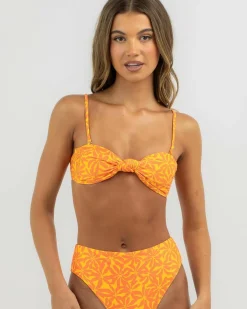 Allegra Knot Bandeau Bikini Top