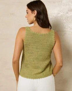 Anastasia Crochet Tie Up Cami Top