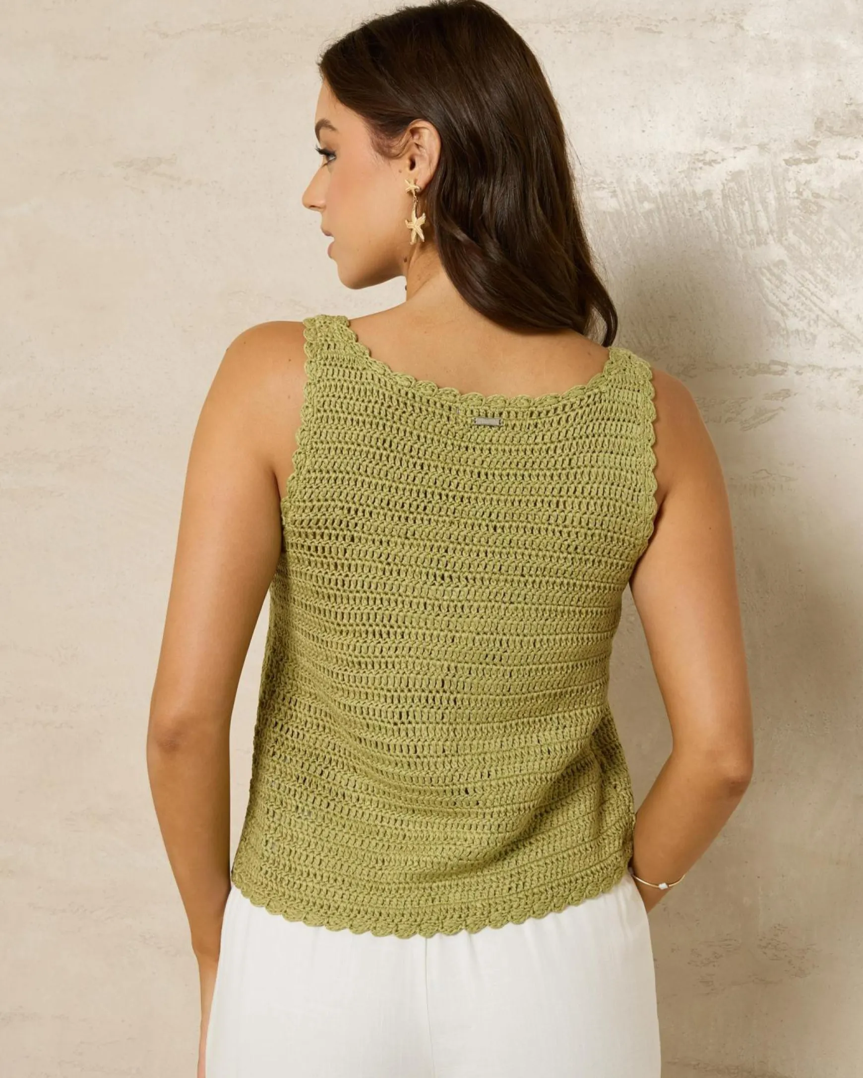 Anastasia Crochet Tie Up Cami Top