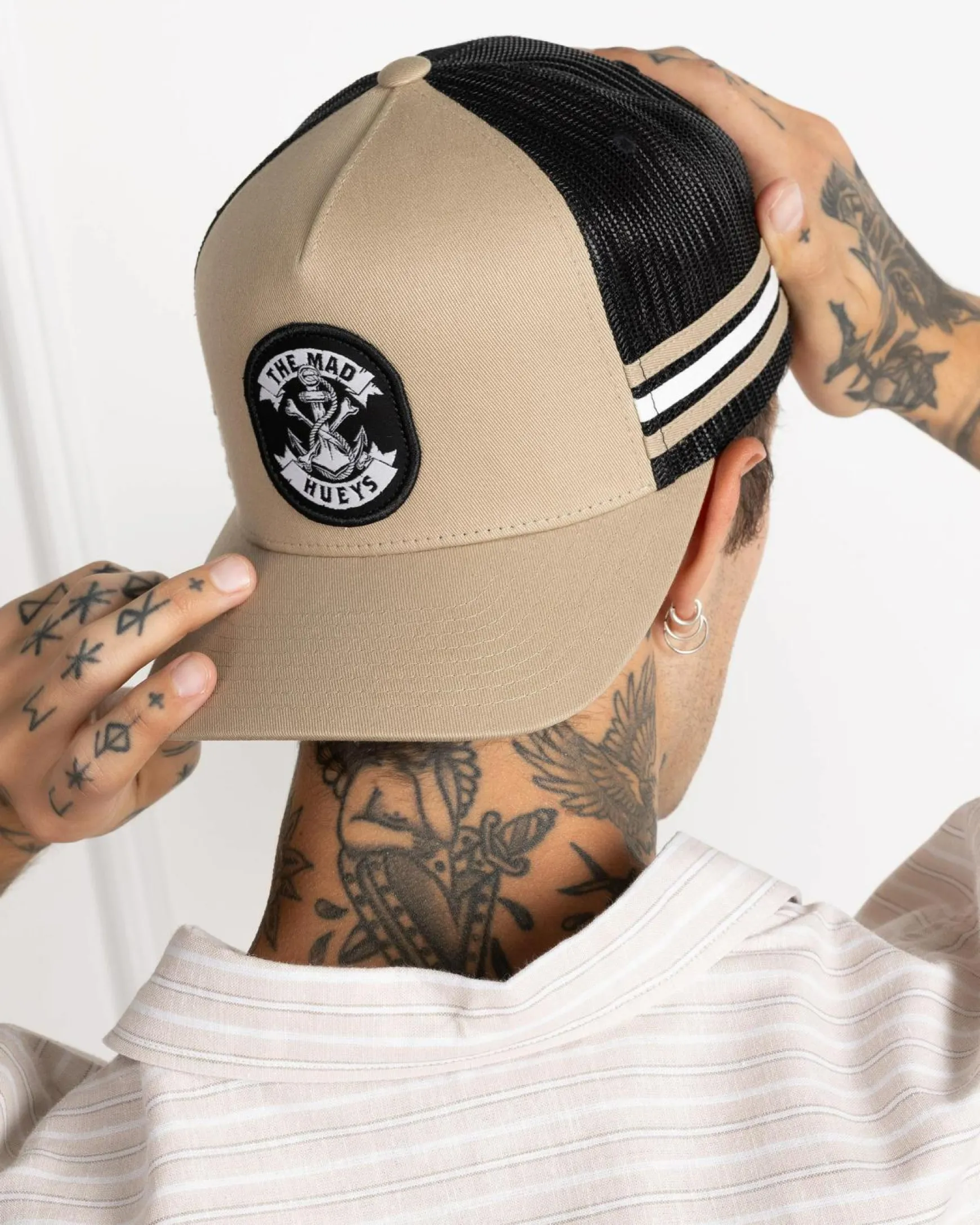 Anchor Bones Twill Trucker Cap