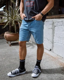 Aqua Cult Aged Denim Shorts