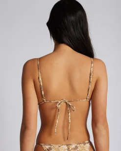 Arcadia Paisley Sliding Triangle Bikini Top