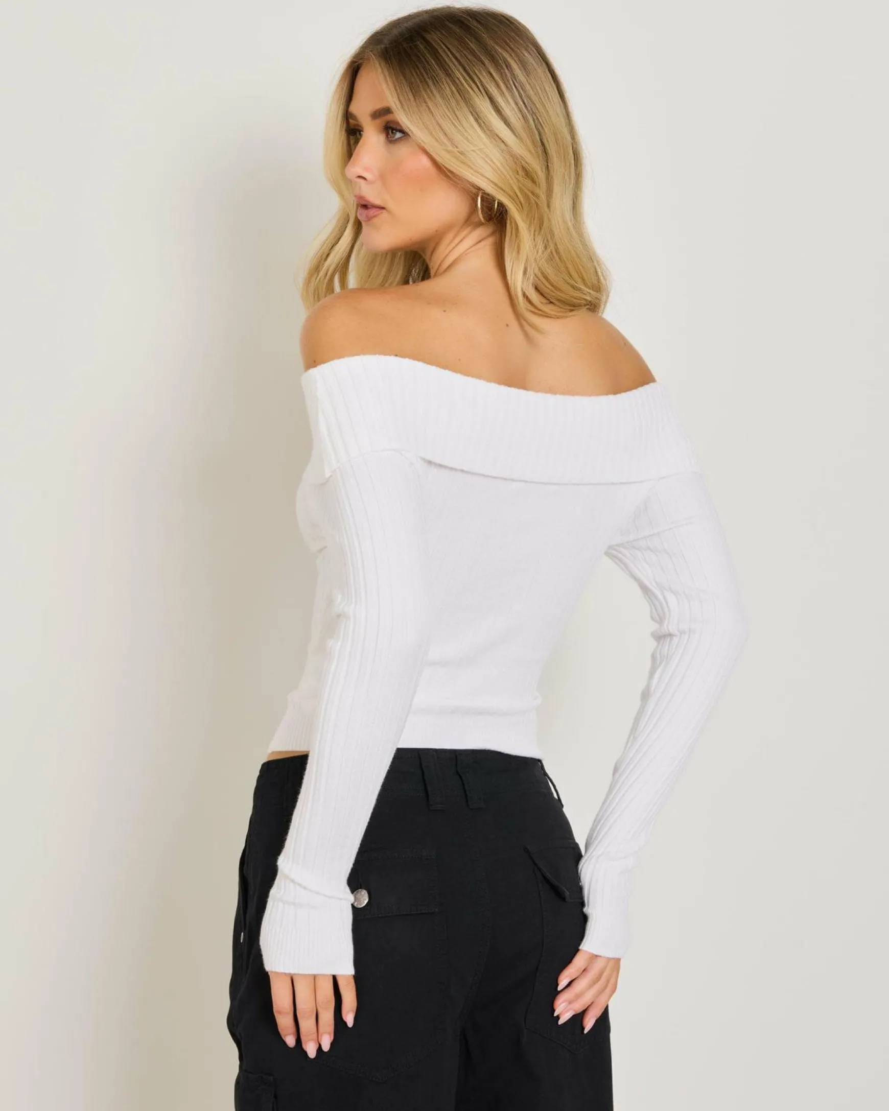 Ari Off Shoulder Knit Top