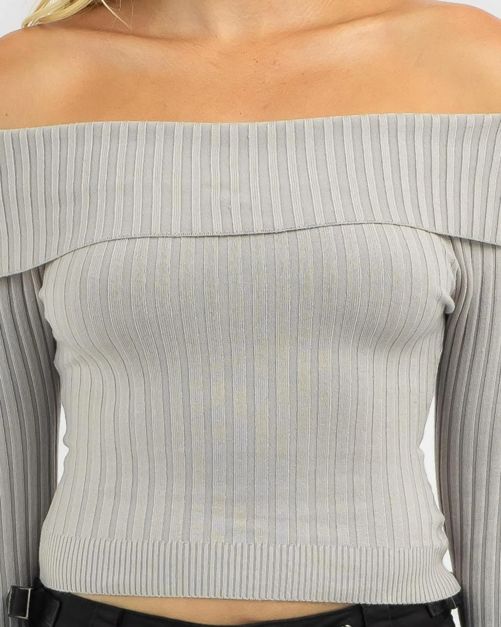 Ari Off Shoulder Knit Top