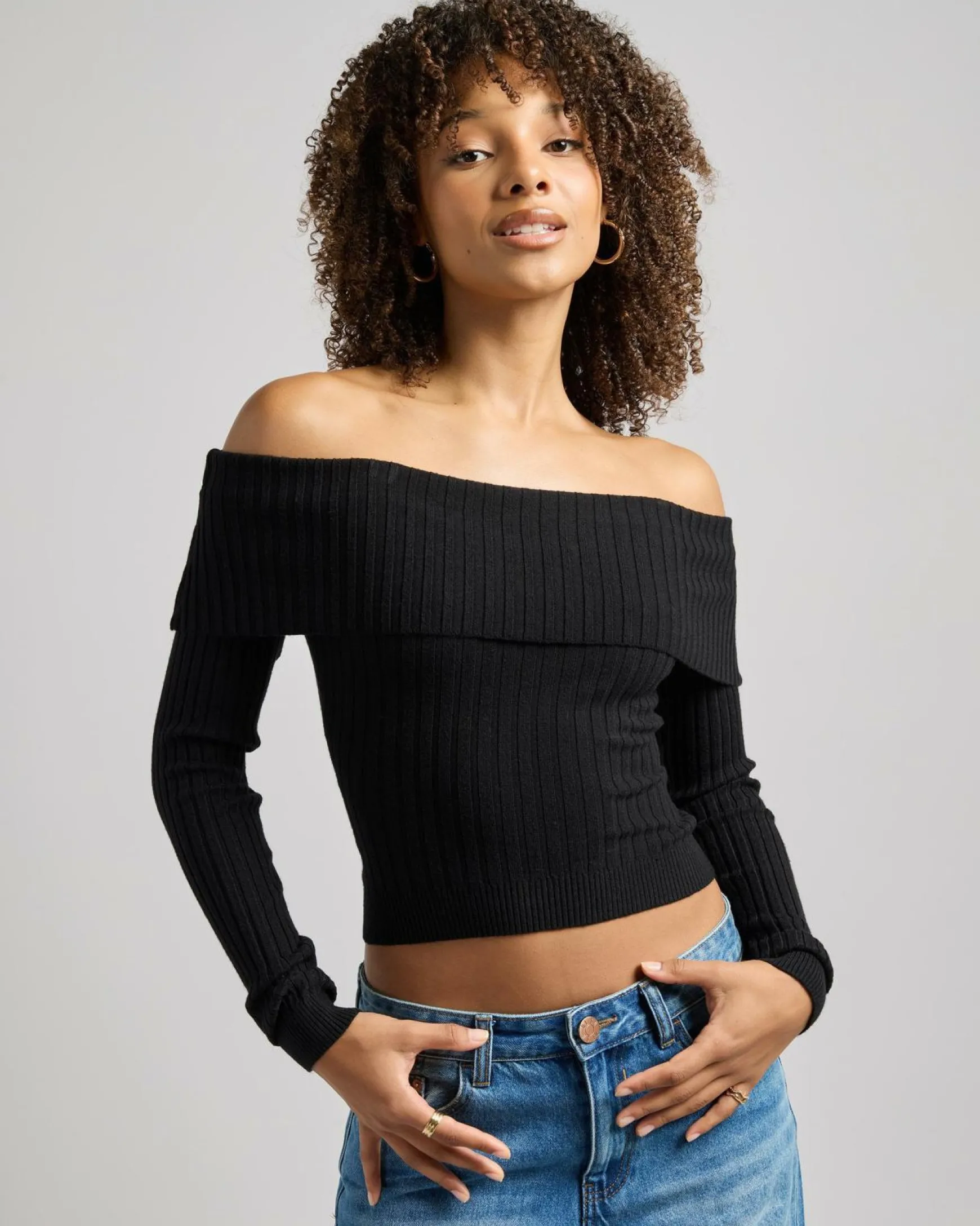Ari Off Shoulder Knit Top