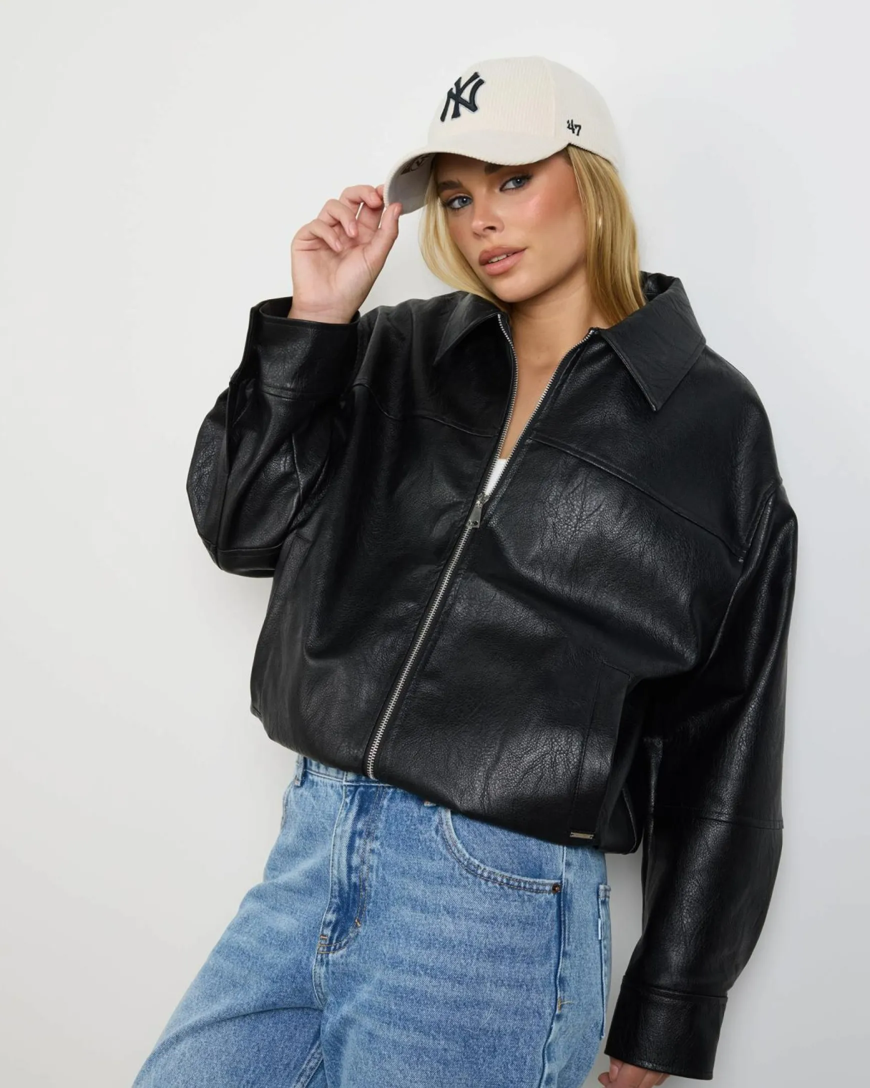 Aston Faux Leather Jacket