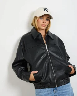 Aston Faux Leather Jacket