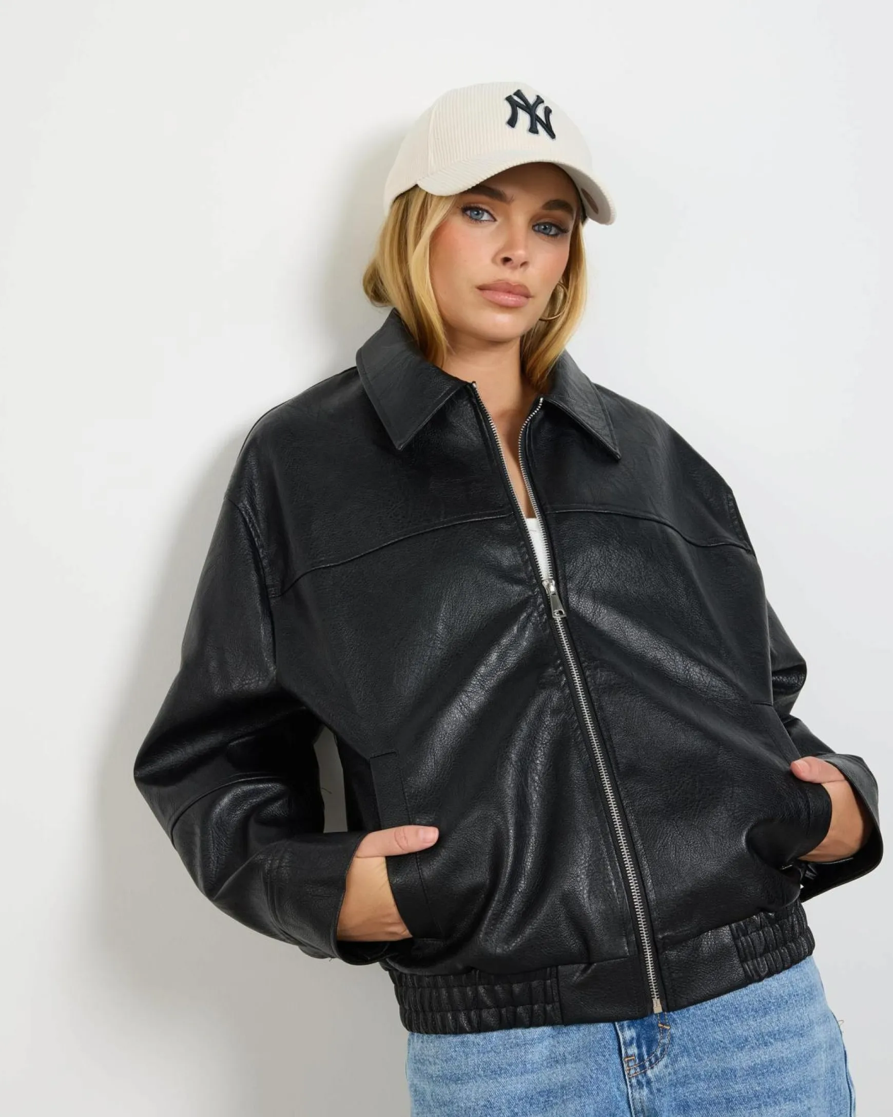 Aston Faux Leather Jacket