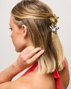 Baby Frangipani Hair Claw Clip Pack