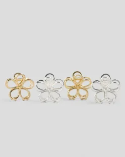 Baby Jordy Flower Hair Claw Clip Pack