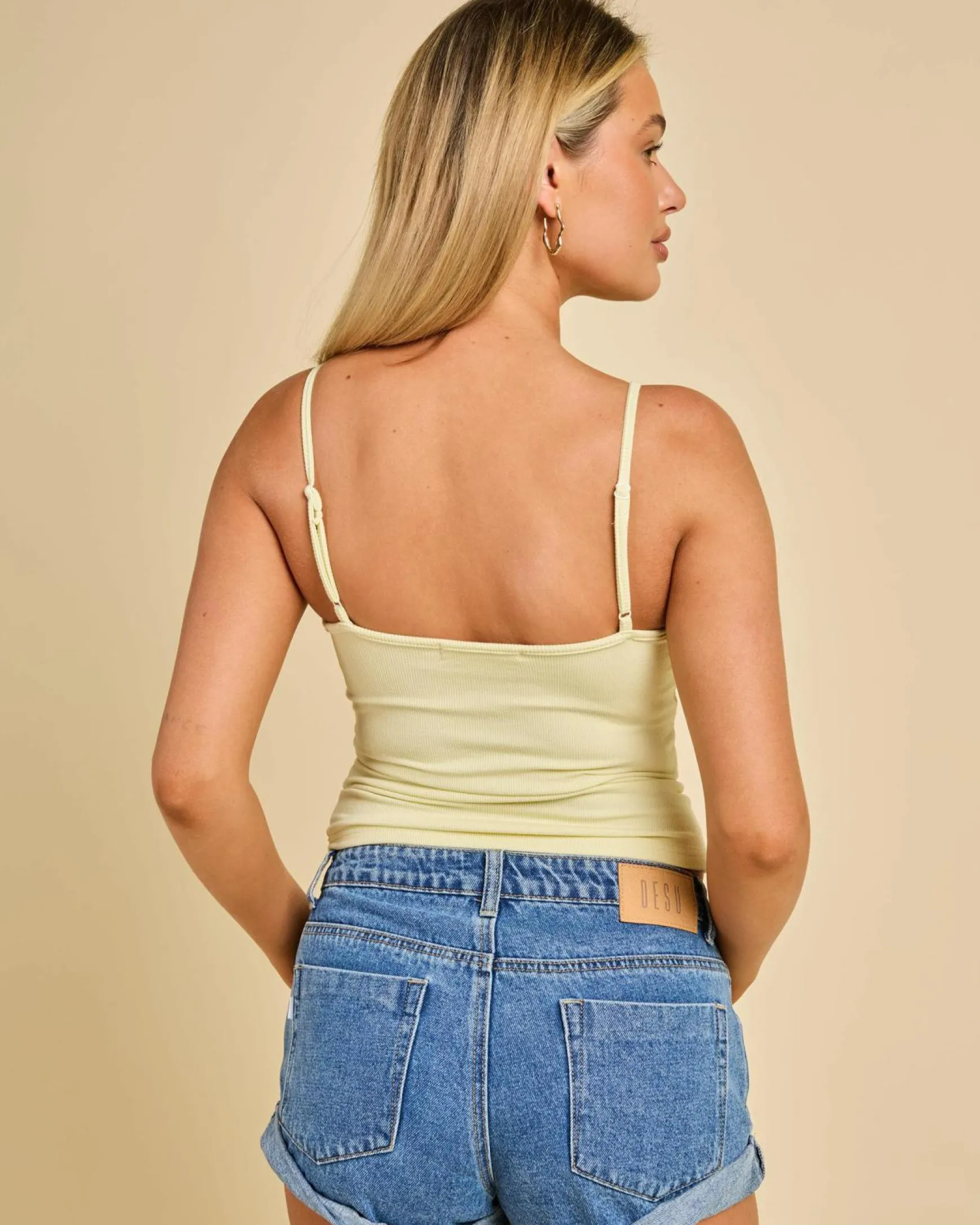Basic Fine Rib Cami Top