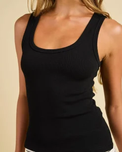 Basic Myla Rib Scoop Tank Top