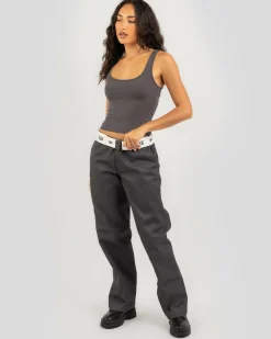 Basic Scoop Neck Rib Tank Top