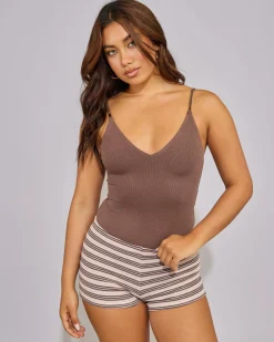 Basic V Neck Bodysuit