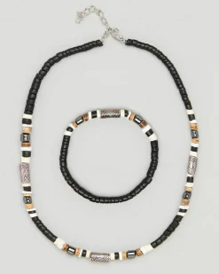 Beaded Bracelet and Necklace Combo Pack