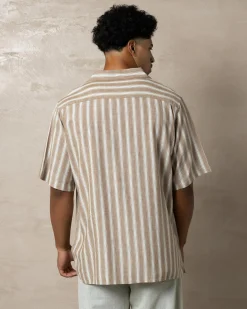 Beat Stripe Vintage Short Sleeve Shirt