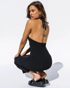 Bianca Halter Knit Midi Dress