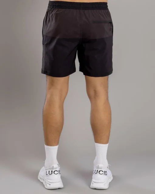 Bicolour Elastic Waist Shorts