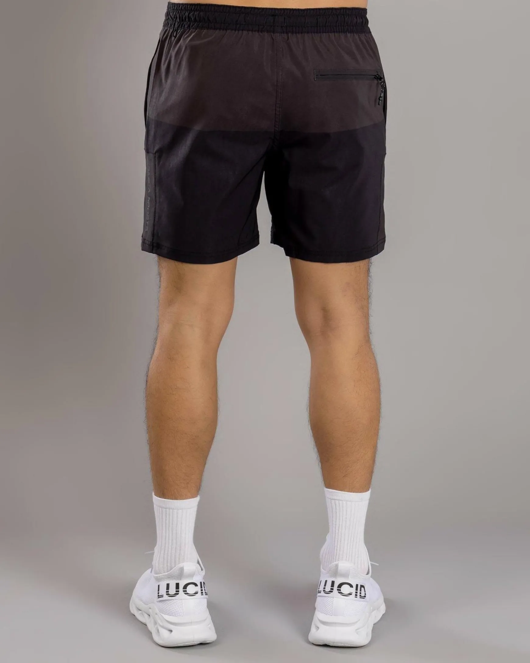Bicolour Elastic Waist Shorts