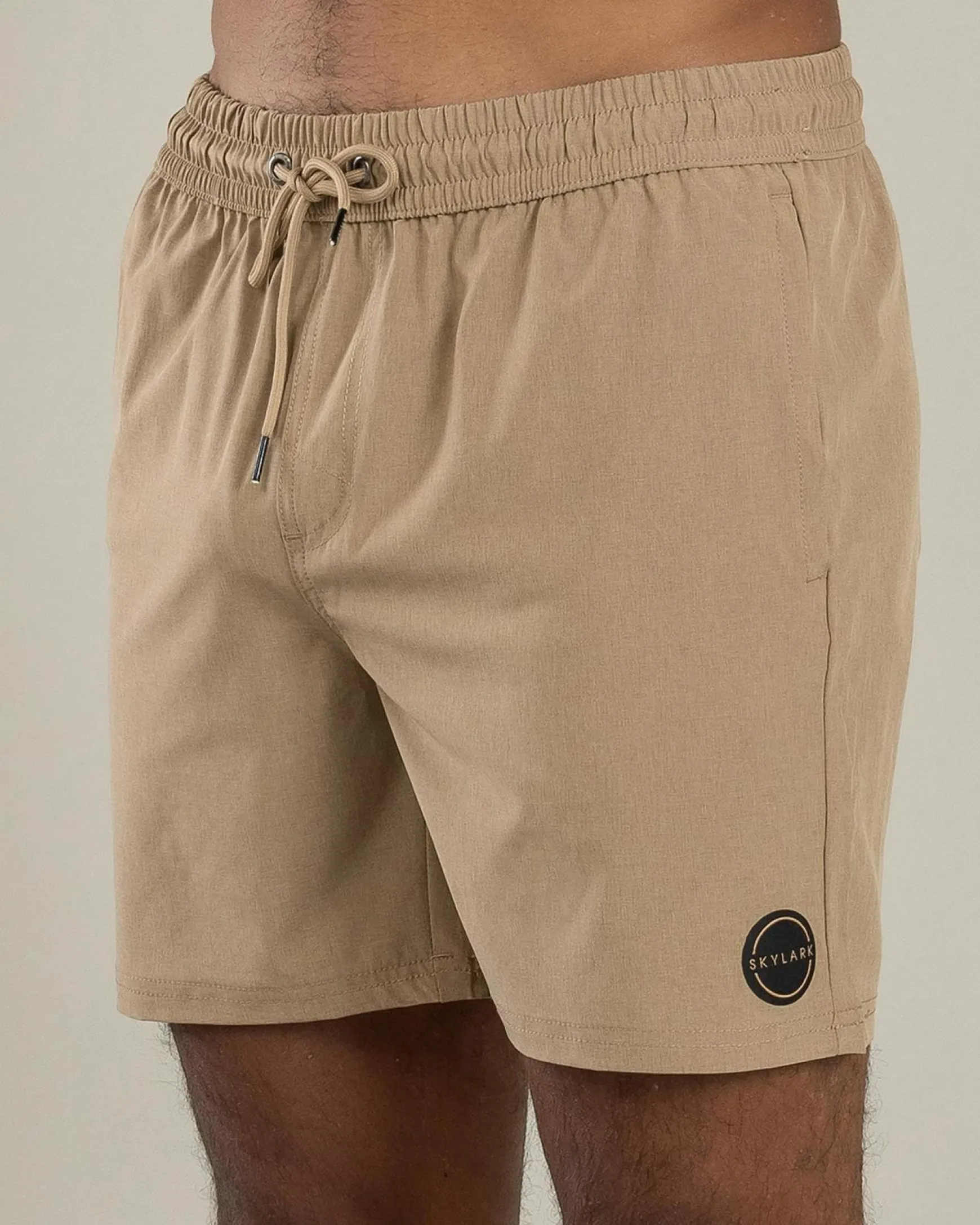 Bind Elastic Waist Shorts