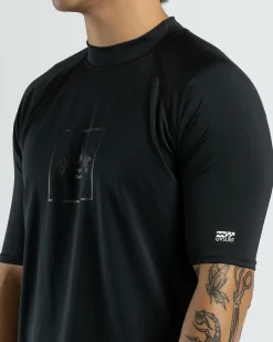 Boxed Arch Short Sleeve Rash Vest