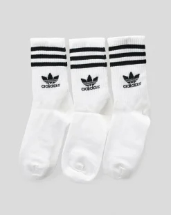 Boys' 3 Stripe Crew Socks 3 Pack