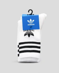 Boys' 3 Stripe Crew Socks 3 Pack