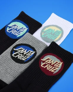 Boys' Bold Shadow Dot Crew Socks 4 Pack