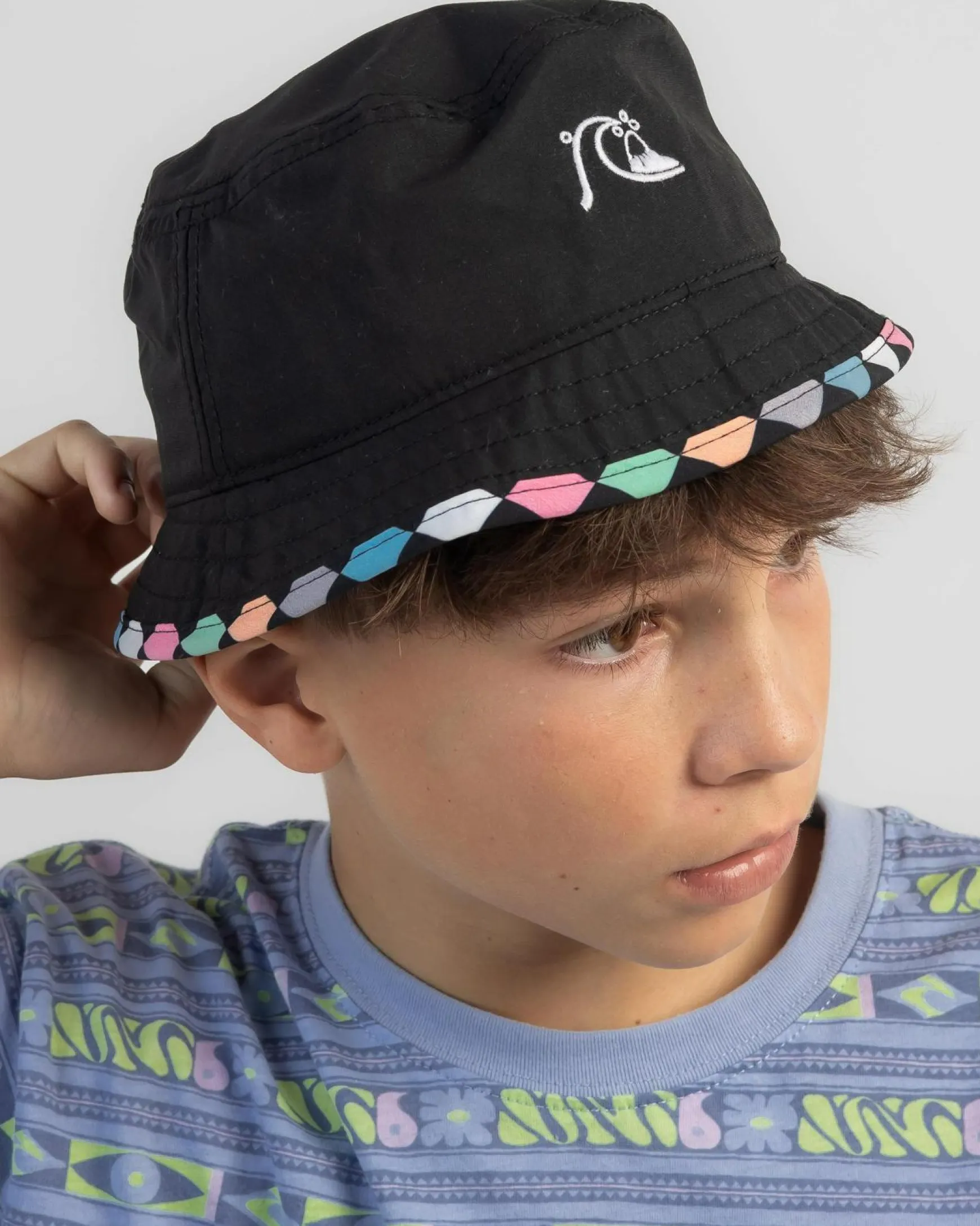 Boys' Checker Bucket Hat