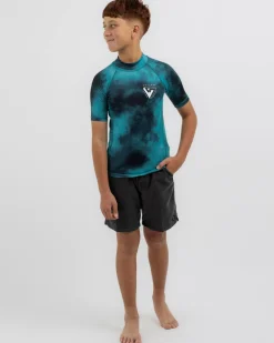 Boys' Emerged Short Sleeve Rash Vest