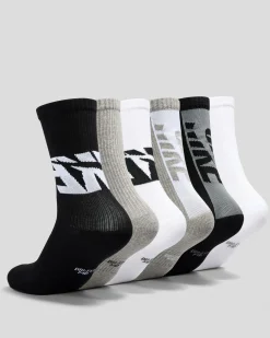 Boys' Everyday Comfort Crew Socks 6 Pack