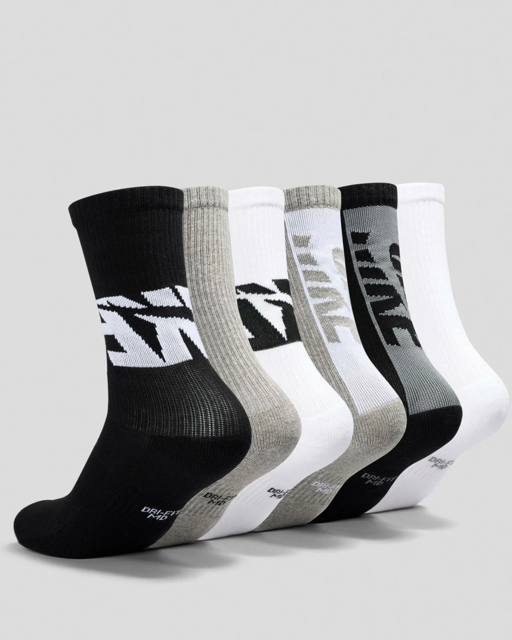 Boys' Everyday Comfort Crew Socks 6 Pack