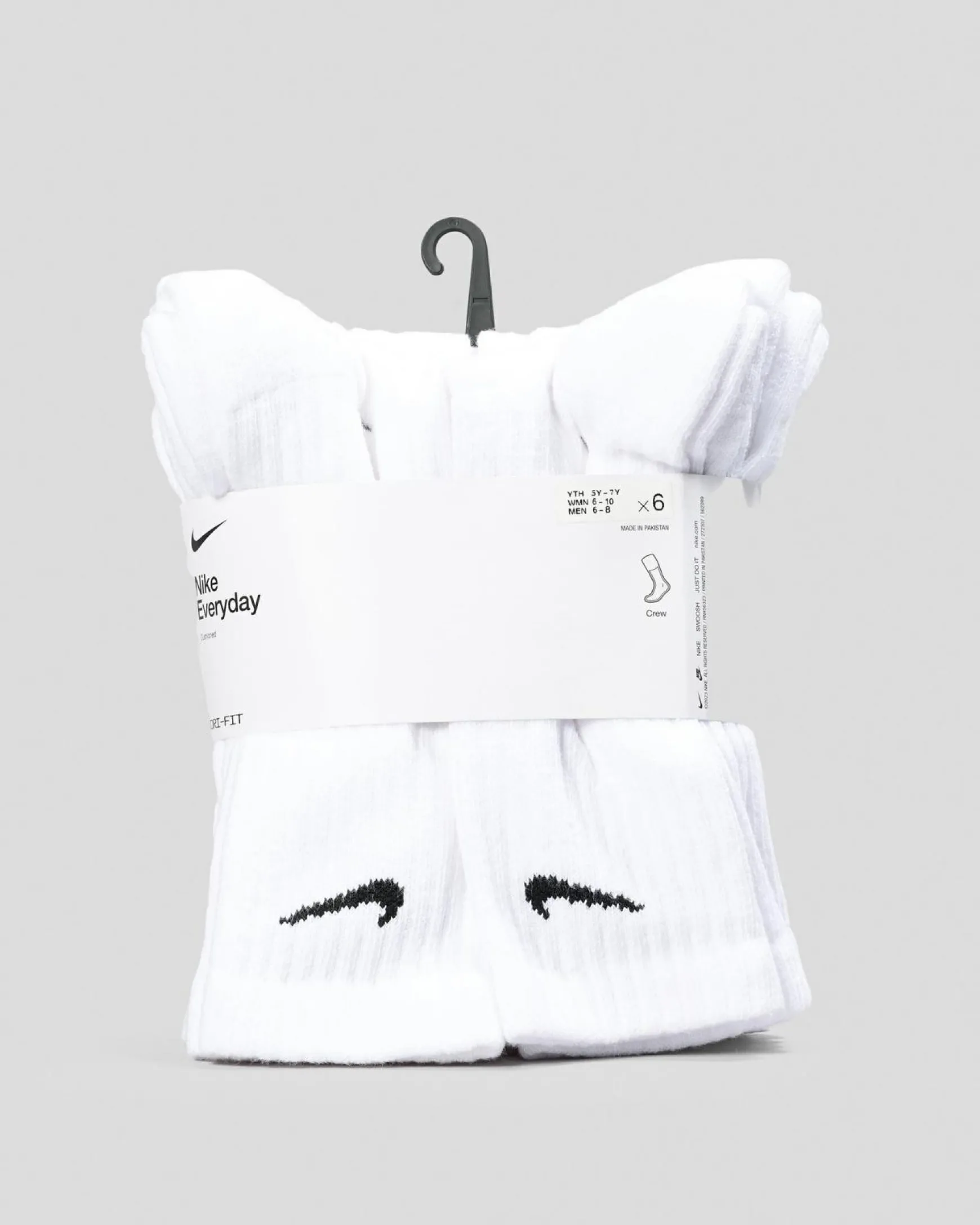 Boys' Everyday Crew Socks 6 Pack