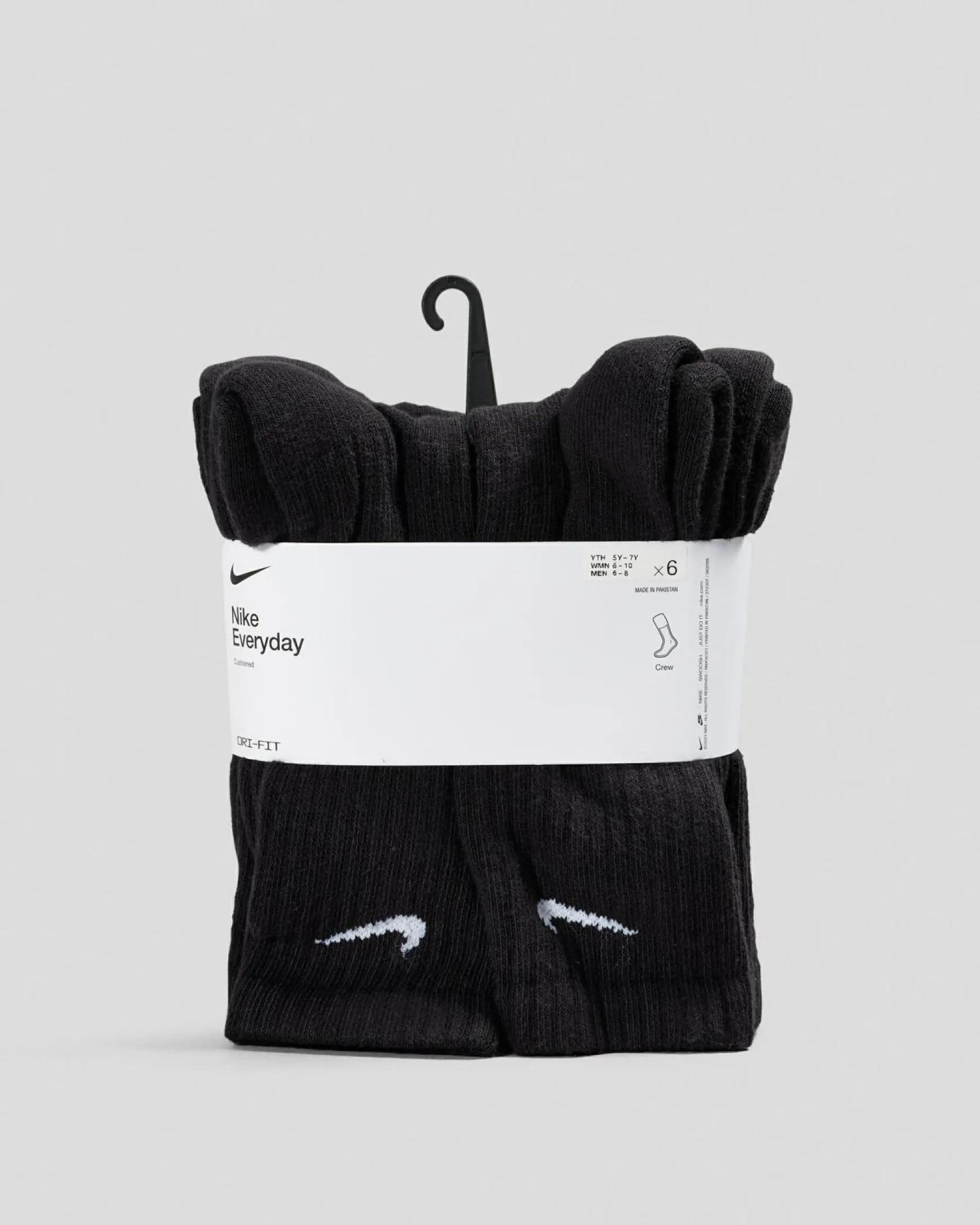 Boys' Everyday Crew Socks 6 Pack