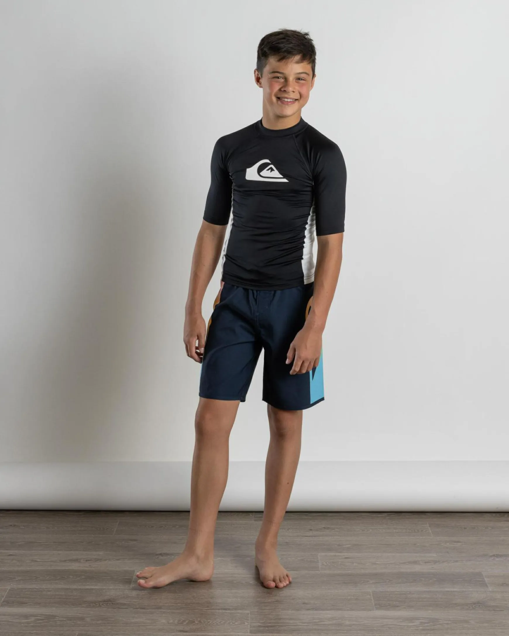 Boys' Everyday UPF50 Comp Short Sleeve Rash Vest