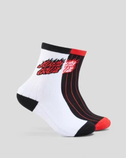 Boys' Flamed Stack Upside Down Crew Socks 2 Pack