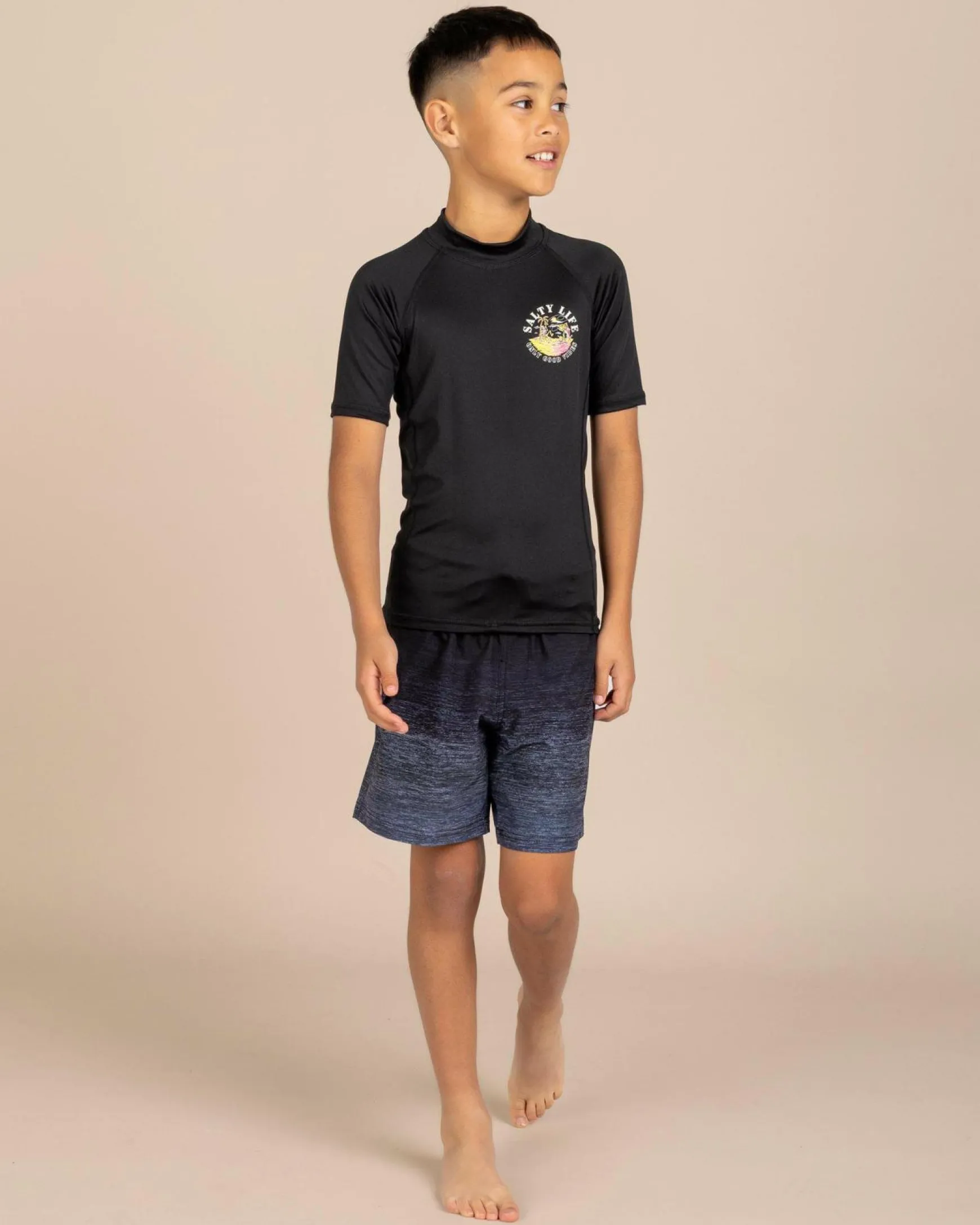 Boys' Good Vibes Short Sleeve Rash Vest