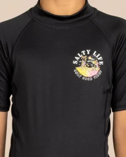 Boys' Good Vibes Short Sleeve Rash Vest