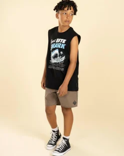 Boys' Great Bite Shark Muscle Tank