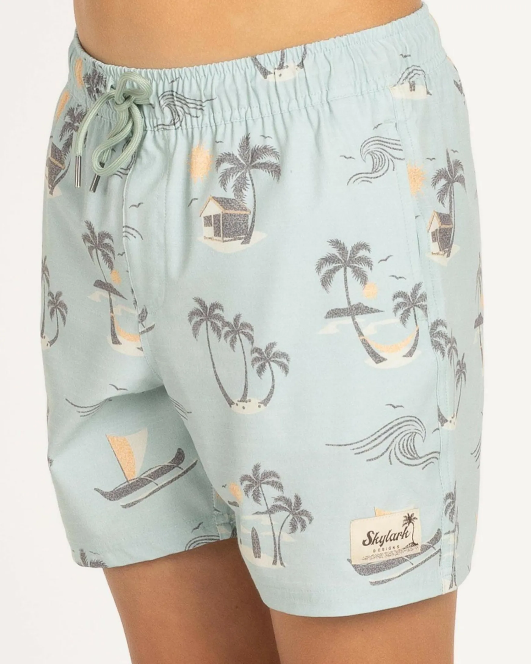 Boys' Haze Elastic Waist Shorts