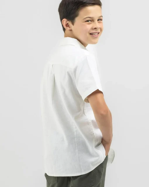 Boys' Hemp Short Sleeve Shirt