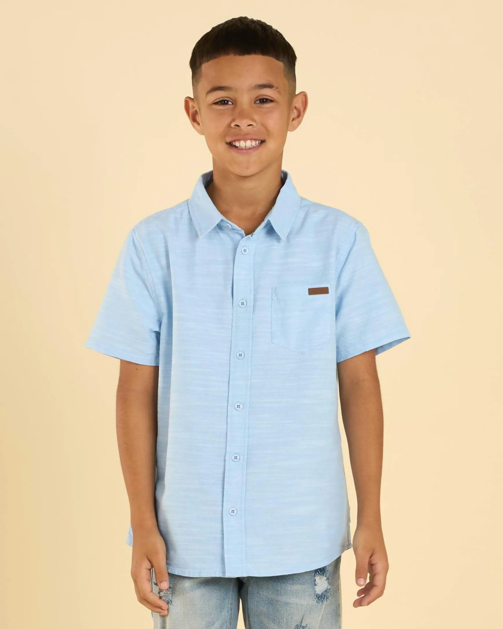 Boys' Integral Short Sleeve Shirt