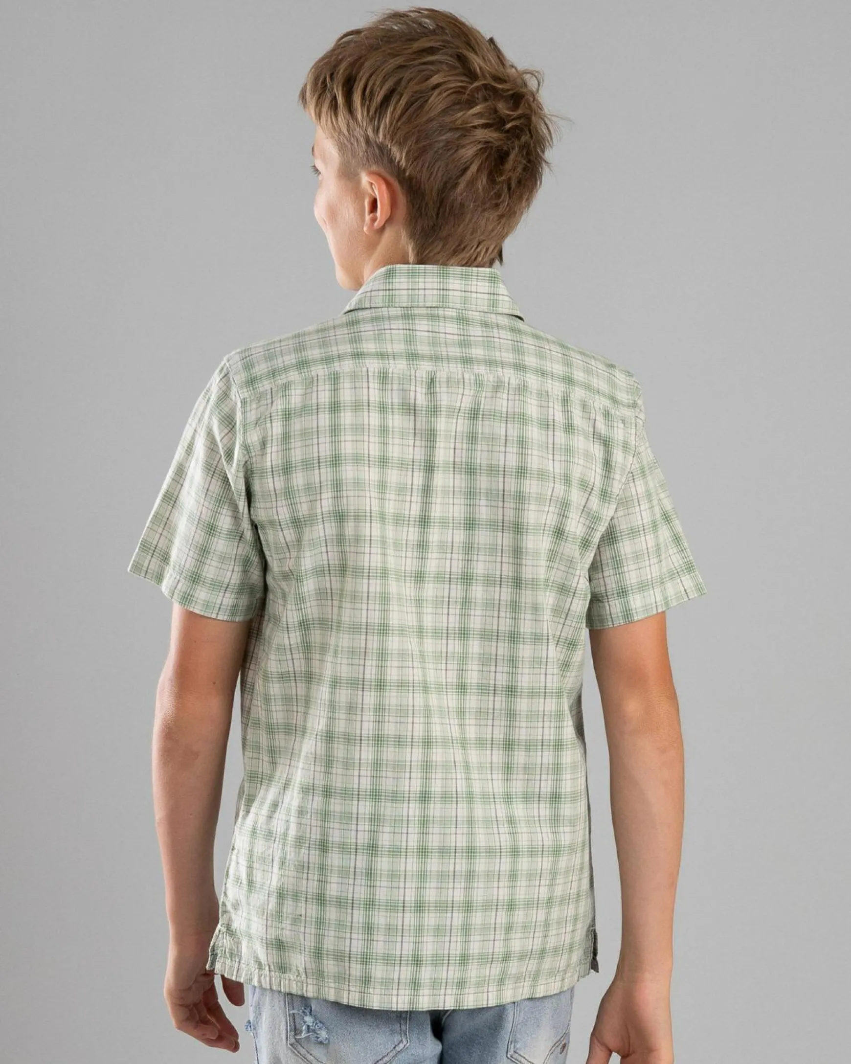 Boys' Mogul Check Short Sleeve Shirt