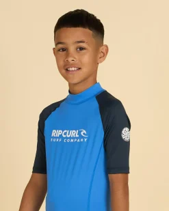 Boy's Shock Short Sleeve Rash Vest