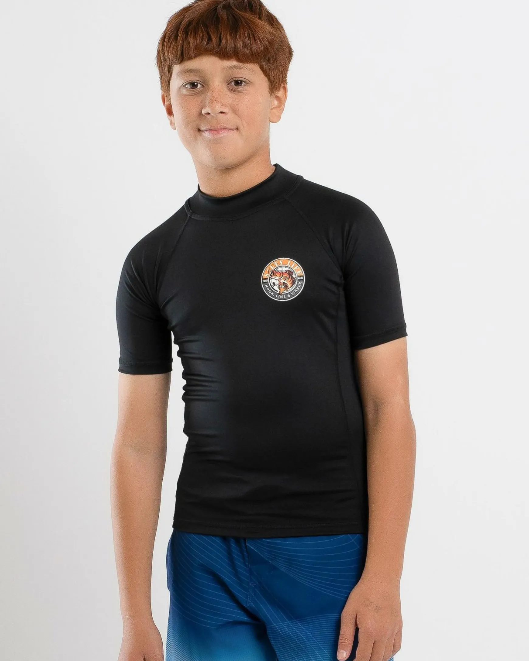 Boy's Sinker Short Sleeve Rash Vest
