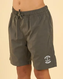 Boys' Skull Anchor Volley Shorts
