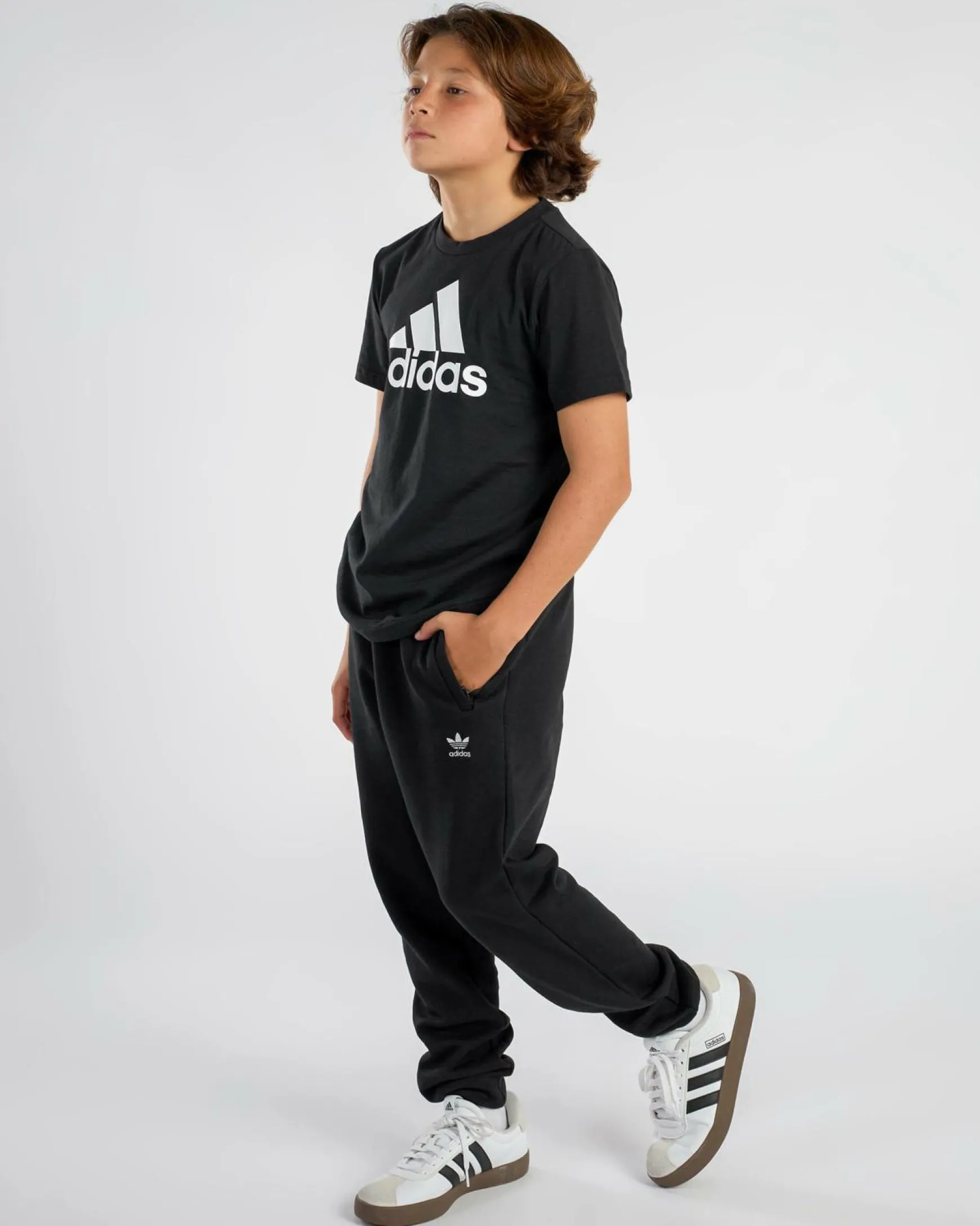 Boys' Small Trefoil Track Pants
